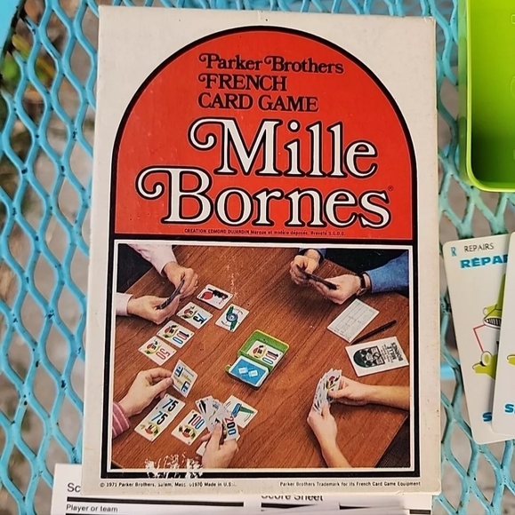 Vintage 1971 Parker Brothers Mille Bornes French Card Game - Verified Complete - Picture 3 of 7